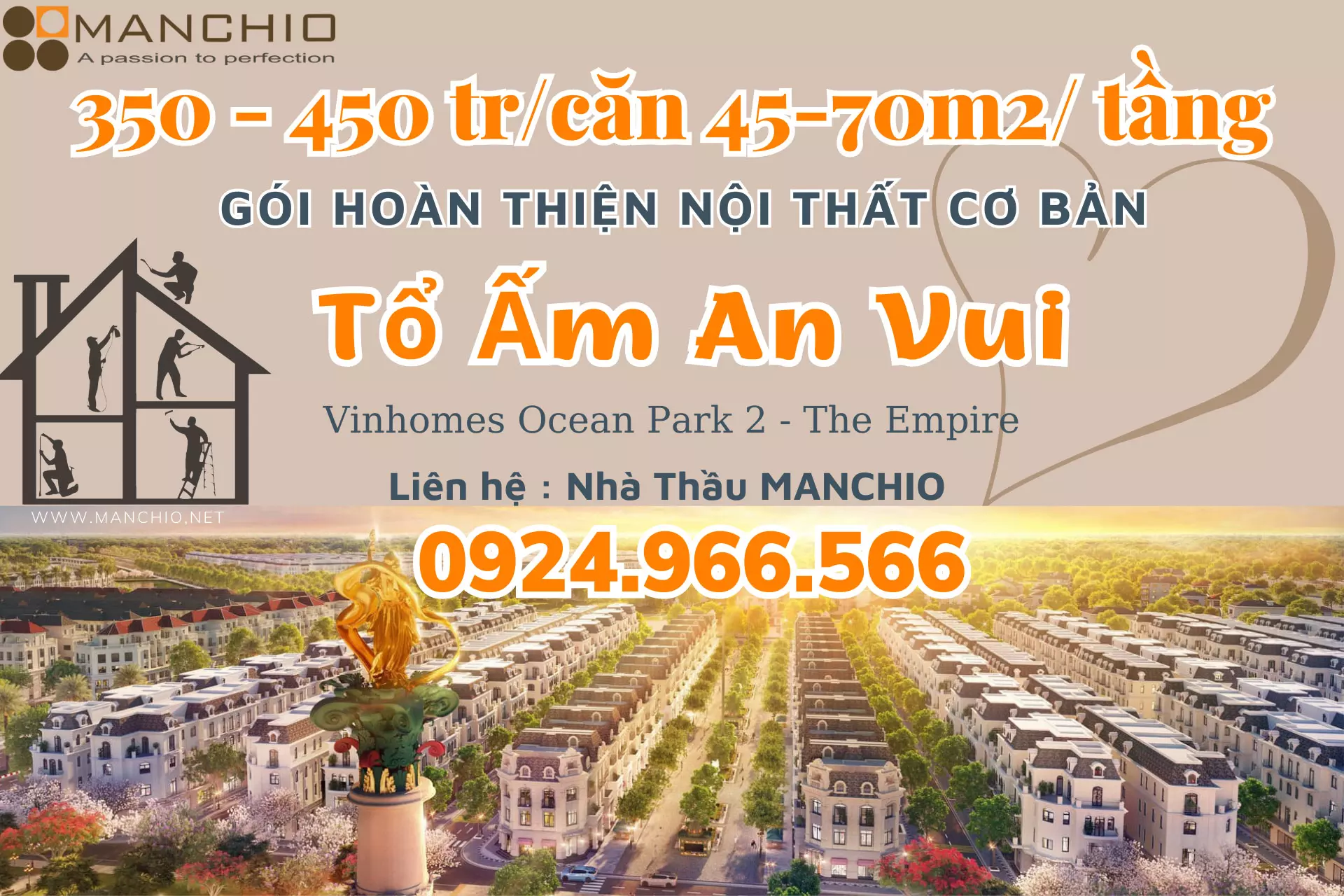 thiet ke thi cong noi that biet thu vinhomes ocean park