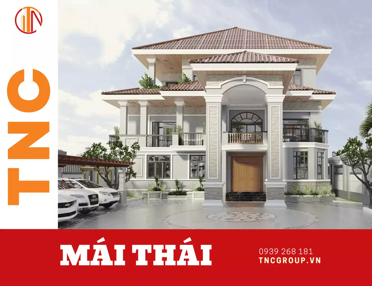 Biệt thự mini 2 tầng mái Thái