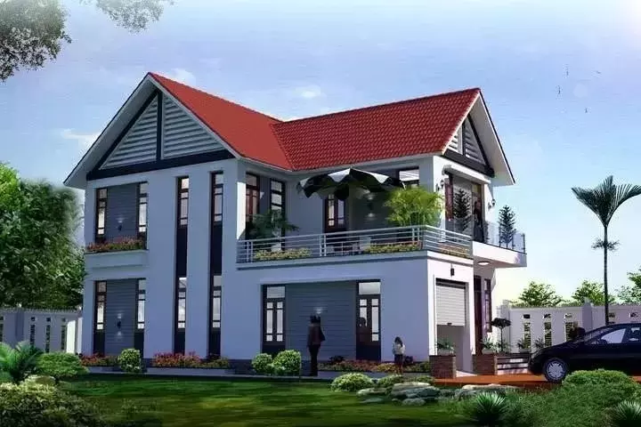 Mặt bằng công năng phù hợp cho mẫu nhà 2 tầng 100m2