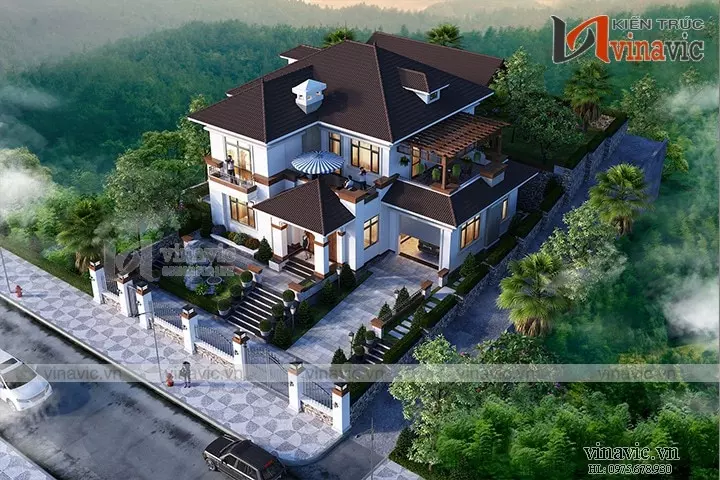 Nhà vuông 300m2 3 phòng ngủ 2 tầng 2 mặt tiền