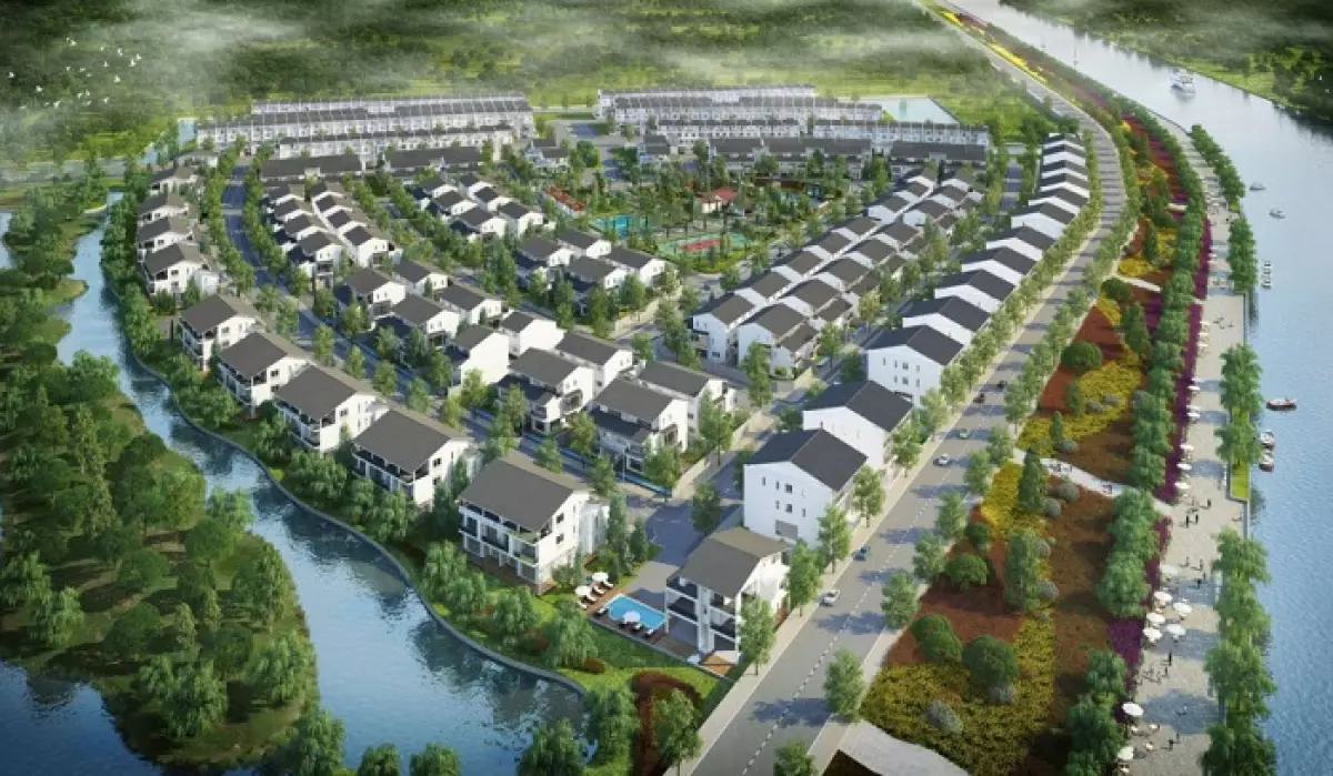 Không gian biệt thự Vườn Mai Ecopark Văn Giang