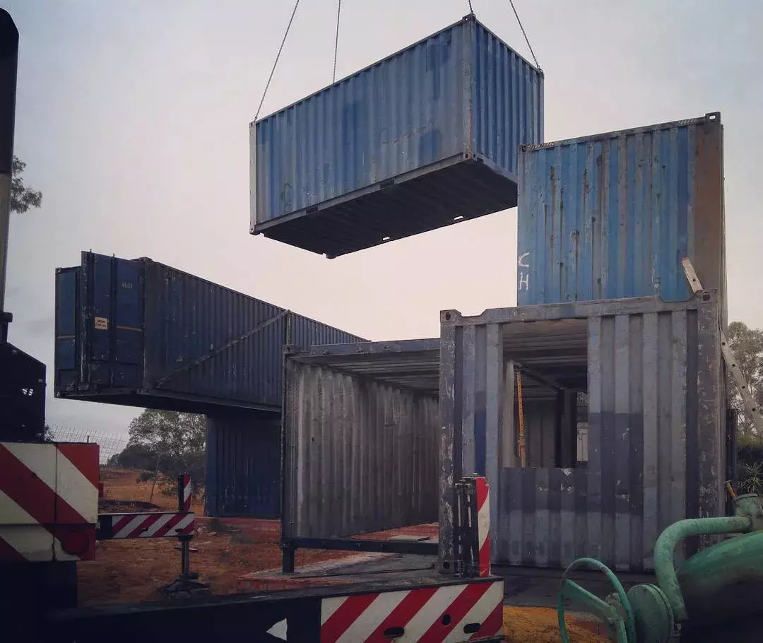 Ngoại thất căn biệt thử container