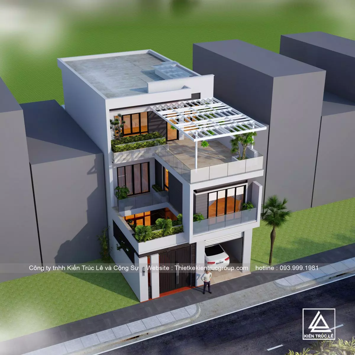 Xây nhà 3 tầng 100m2