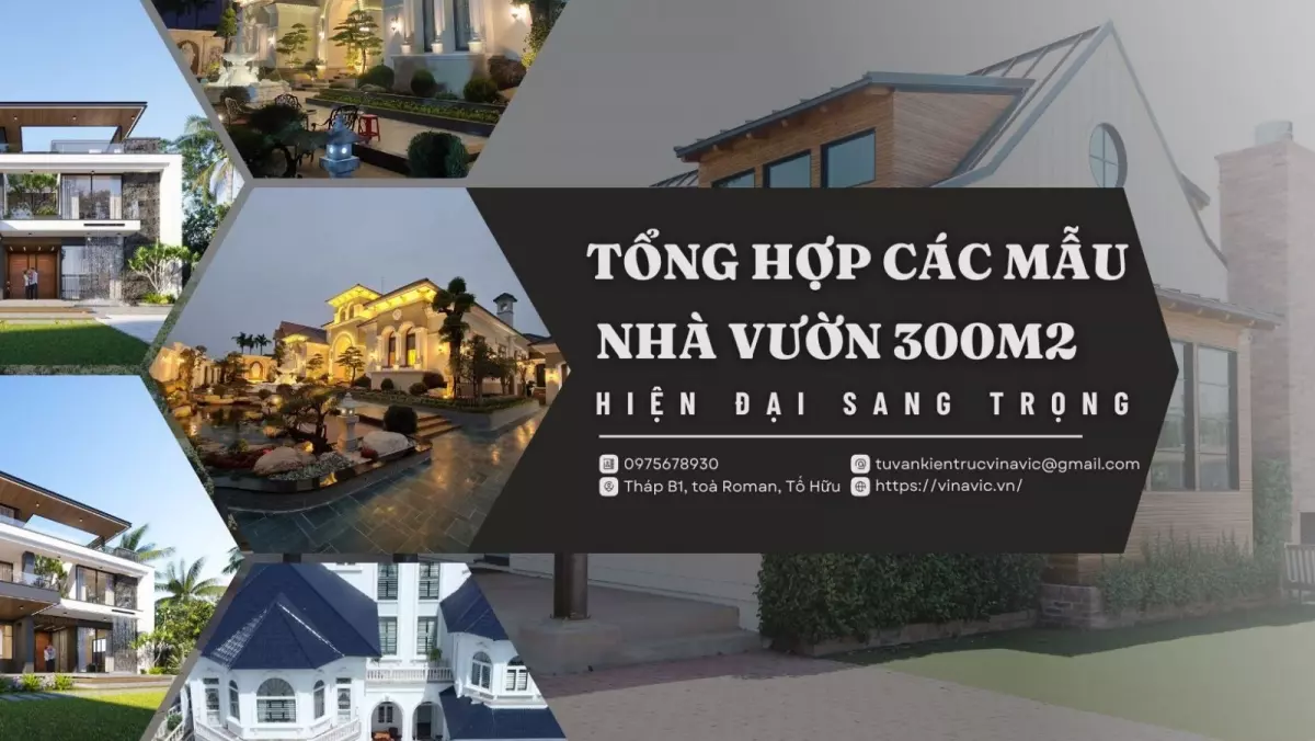 Thiết kế nhà vườn 300m2