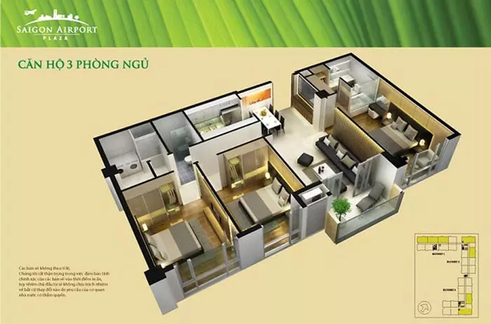 Căn hộ Saigon Airport Plaza - Bạch Đằng quận Tân Bình