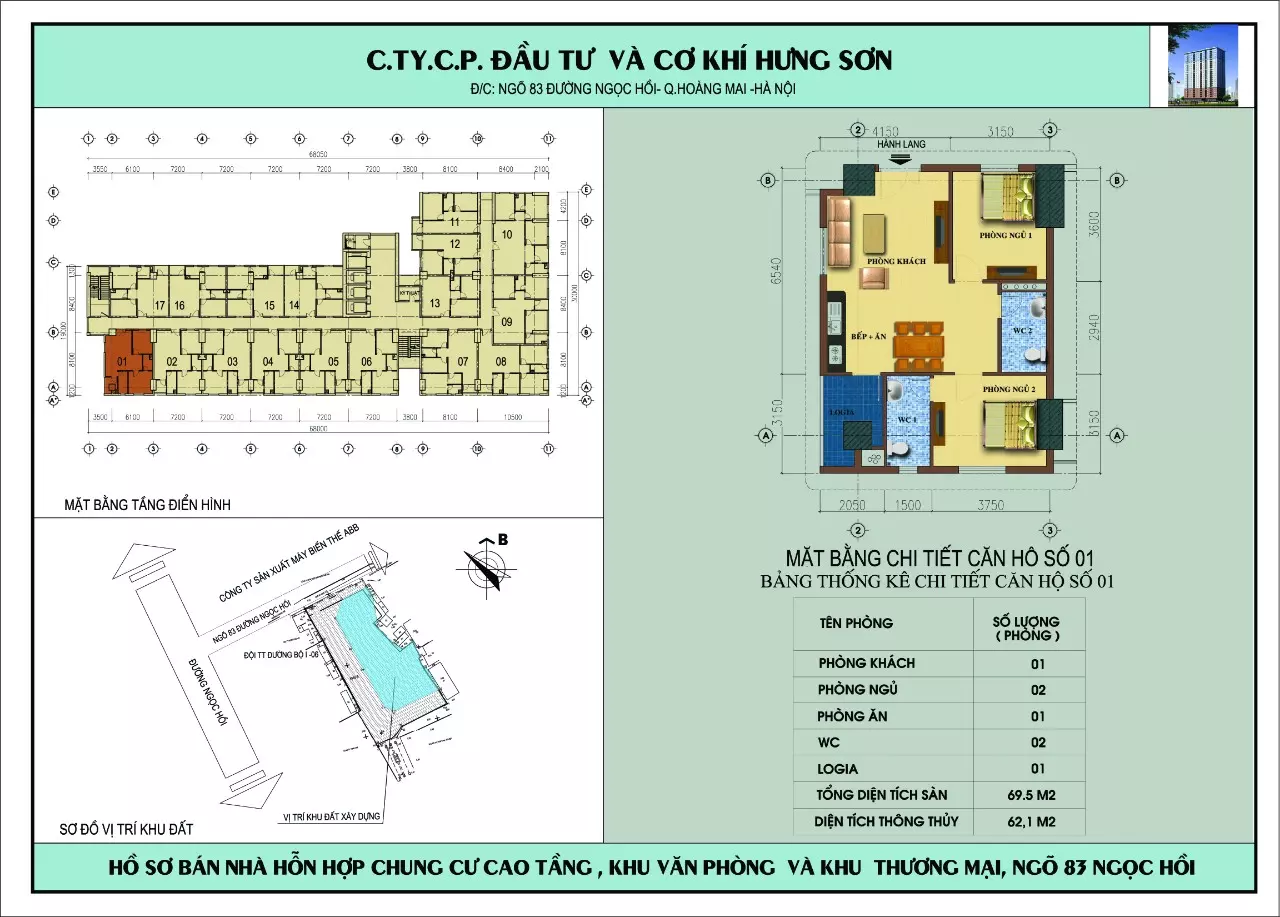 Thiết kế dự án 83 Ngọc Hồi