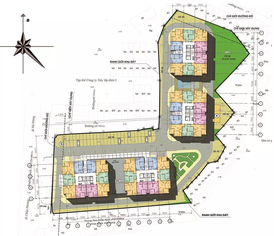 Mặt bằng dự án PCC1 Complex