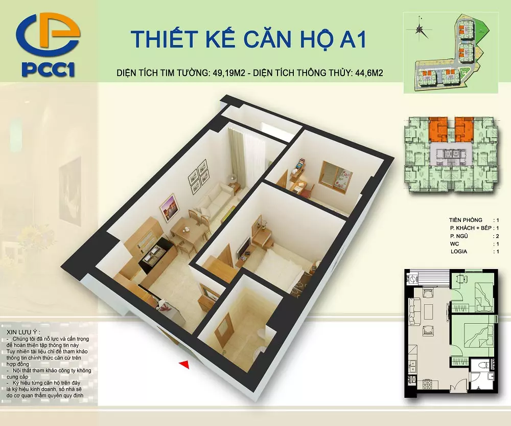 Mặt bằng dự án PCC1 Complex