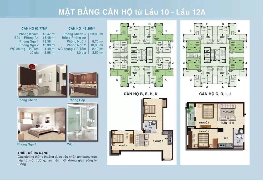 Mặt bằng chung cư Thái Sơn