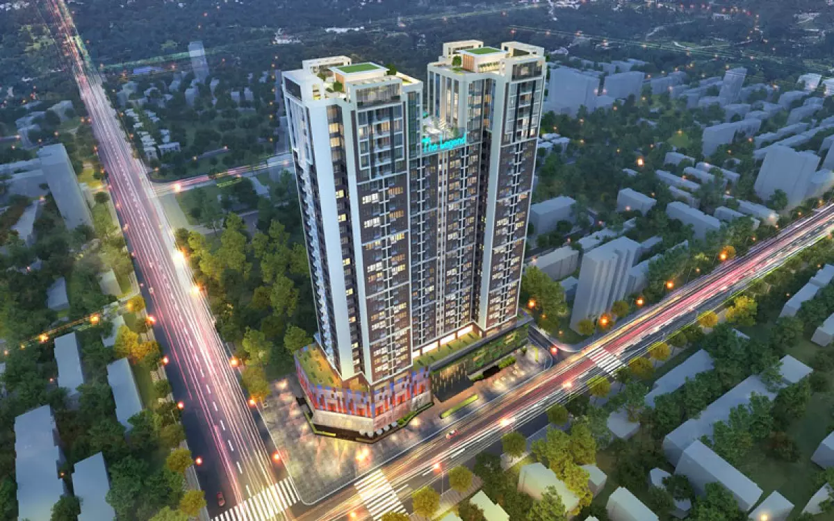 Toàn cảnh 2 tòa tháp Legend Tower Nguyễn Tuân