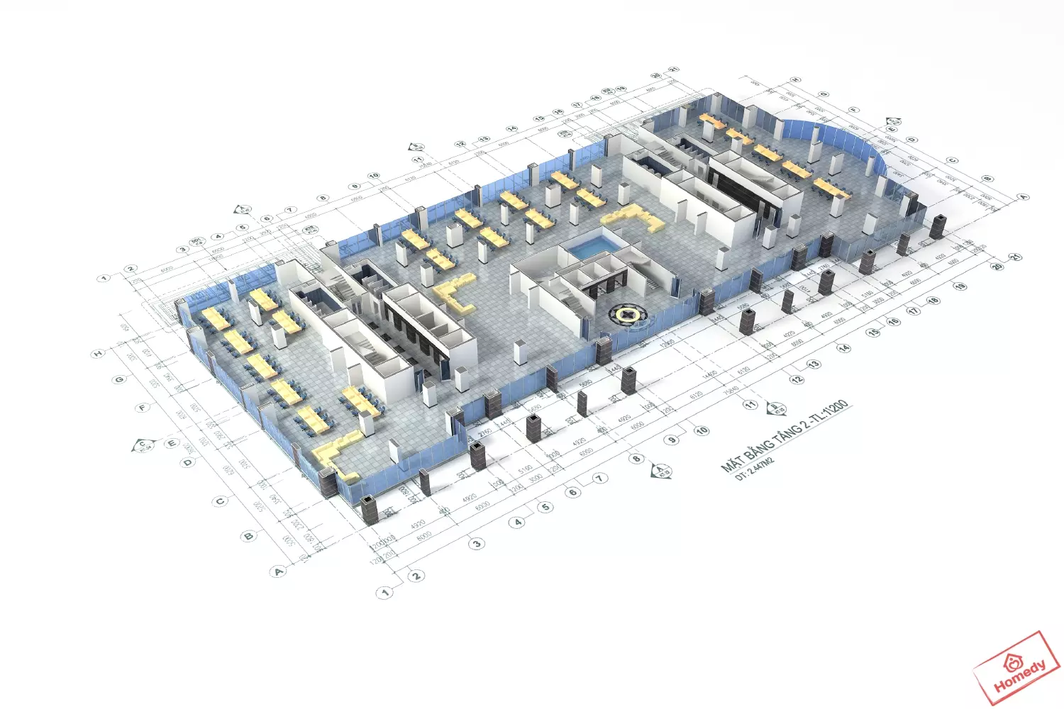 Mặt bằng căn hộ chung cư Sơn An Plaza