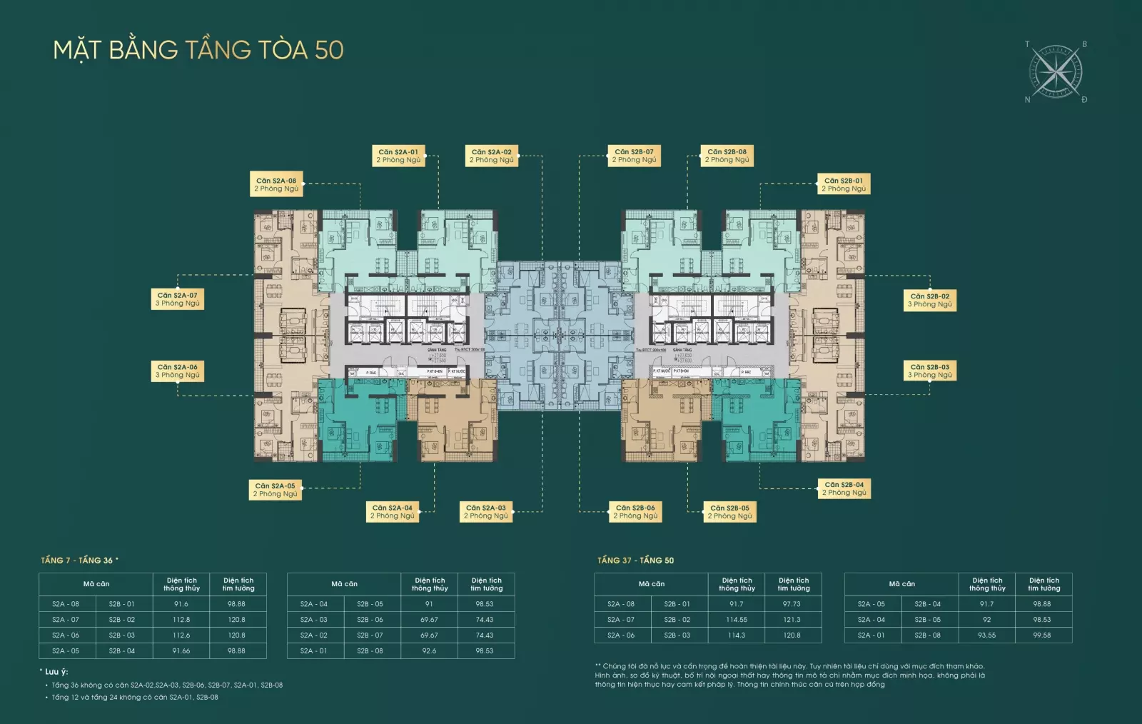 Mặt bằng Grand SunLake Văn Quán tháp 50 tầng