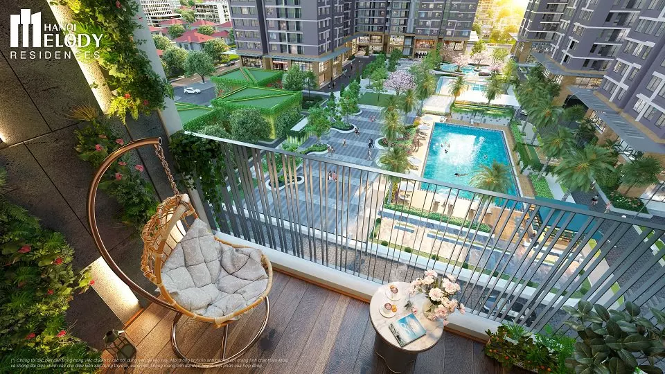 công viên nội khu hanoi melody residence