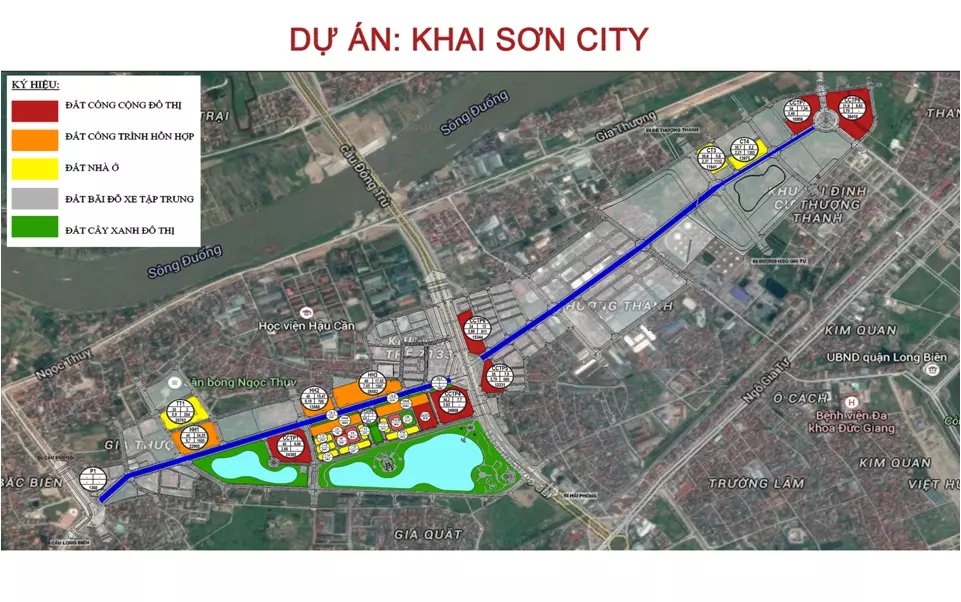 Phối cảnh Dự án Khai Sơn City - mảnh đất vàng Long Biên