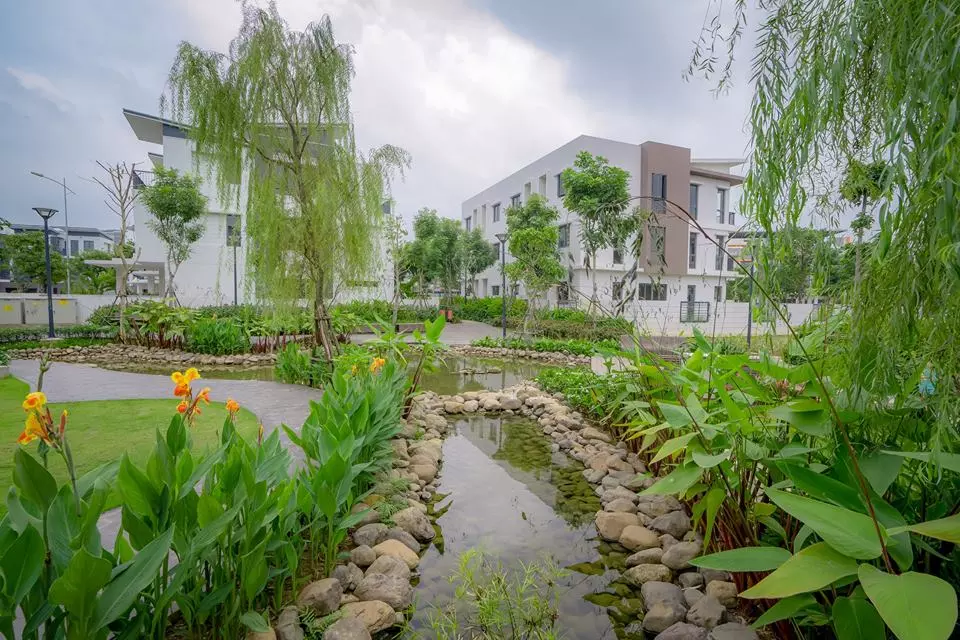 Cảnh quan khu liền kề Gamuda Gardens