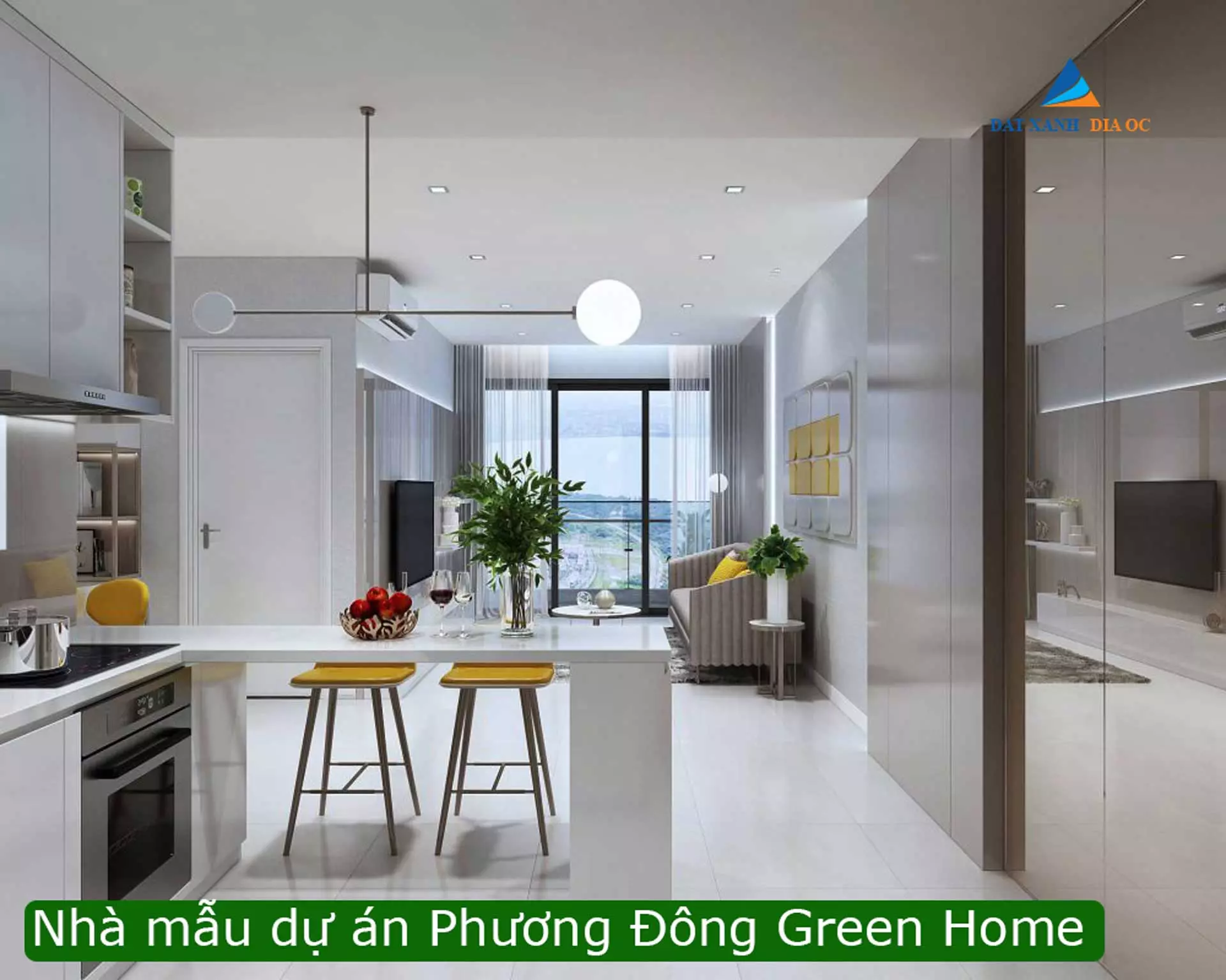 Phối cảnh nhà mẫu chung cư Phương Đông Green Home