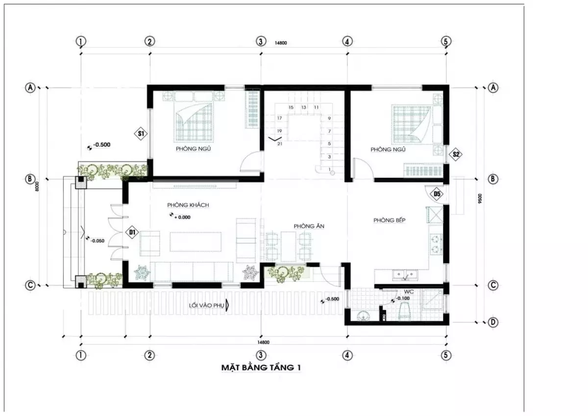 Thiết kế nhà 2 tầng 100m2