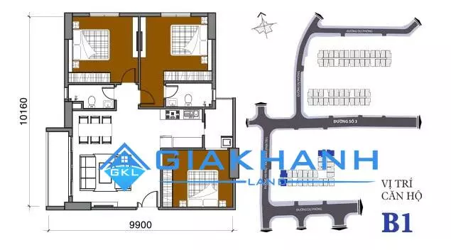 Cho thuê căn hộ chung cư Bộ Công An Quận 2