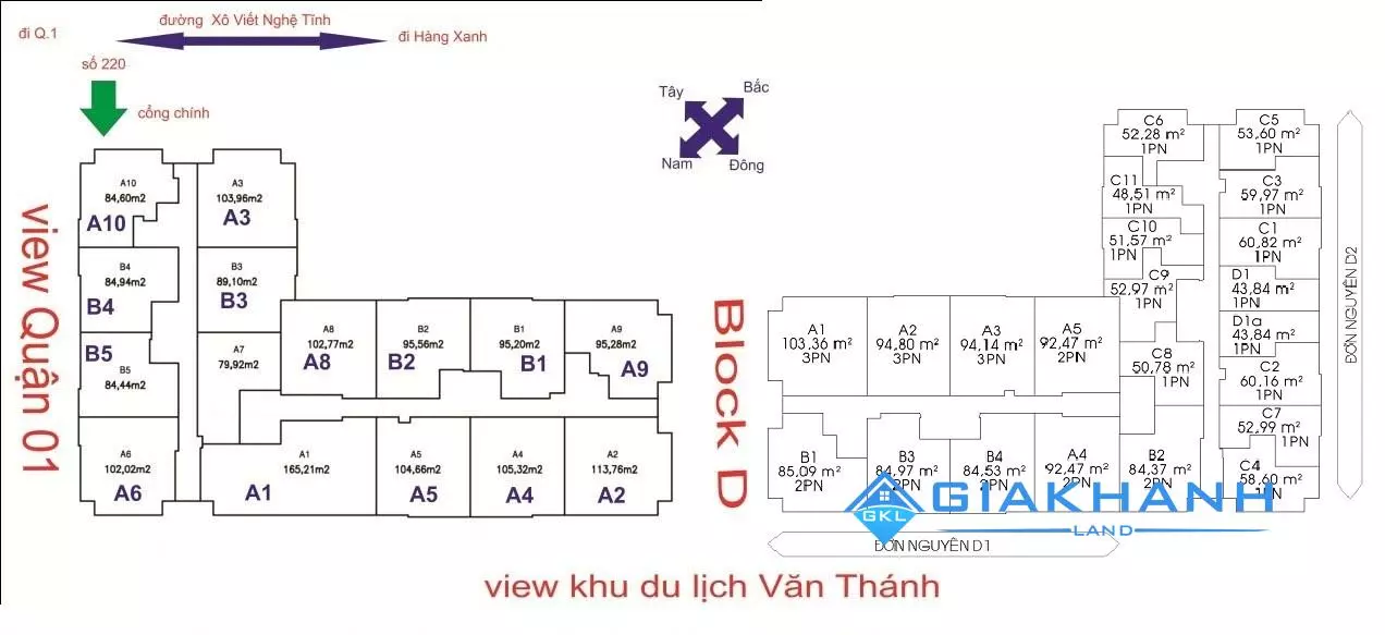 Mặt bằng căn hộ chung cư Mỹ Đức