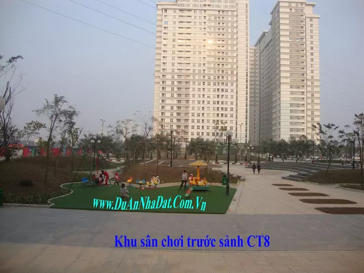 Các khối chung cư CT7 Dương Nội đã xây xong