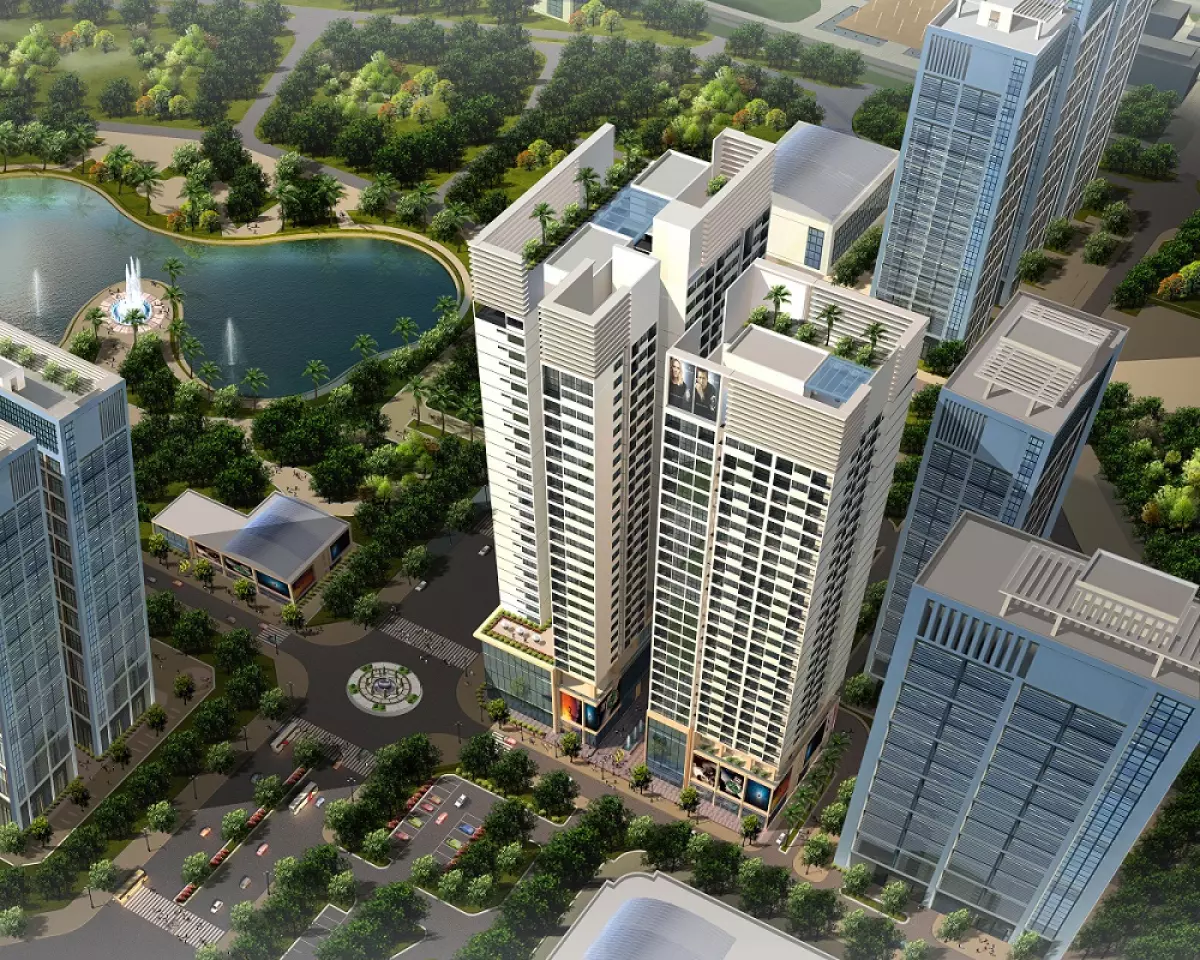 phối cảnh chung cư horizon tower ngoại giao đoàn n03 t3 t4