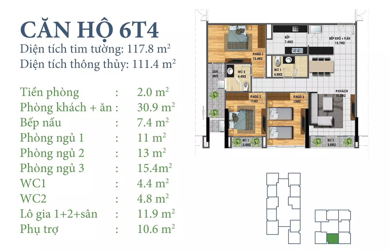 Mặt bằng chung cư Horizon Tower