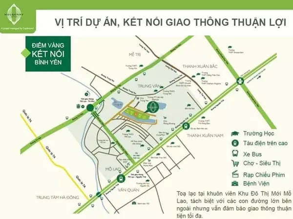 Vị trí chi tiết chung cư Mulberry Lane