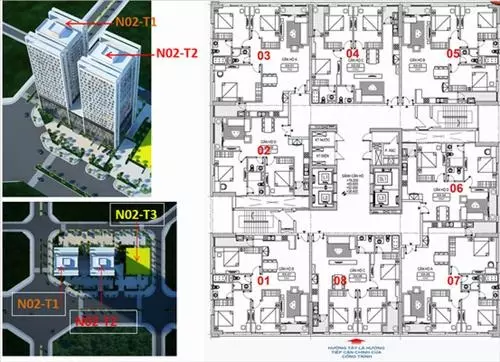 Thiết kế hiện đại tại Chung cư N02-T2 Ngoại Giao Đoàn