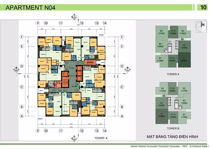 Mặt bằng dự án N04B Ngoại Giao Đoàn