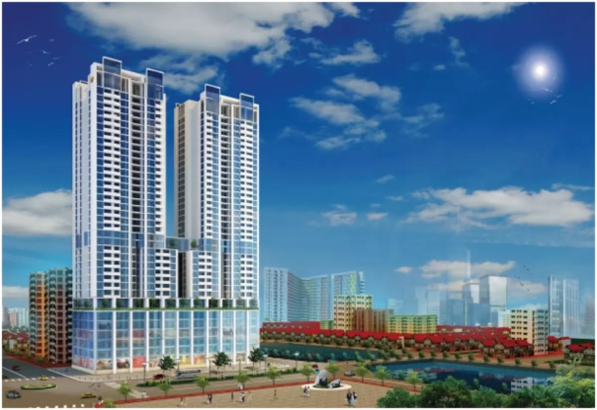 Phối cảnh tổng thể về chung cư New Skyline