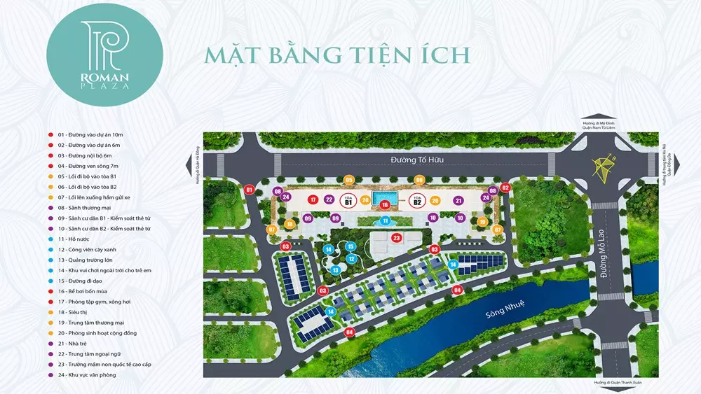 Mặt bằng tiện ích nội khu