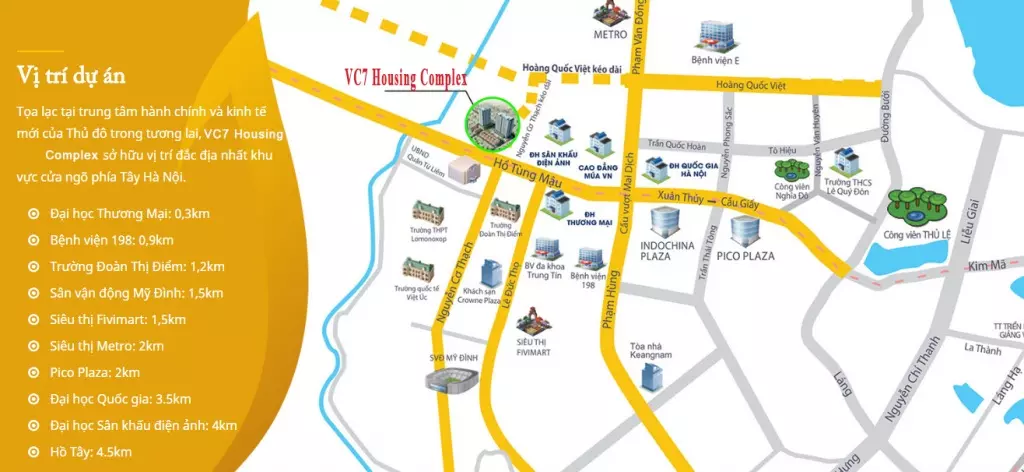 Vị trí & tiện ích dự án VC7 Housing Complex