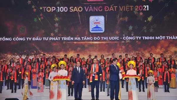 UDIC thuộc top 100 Sao vàng đất Việt năm 2021