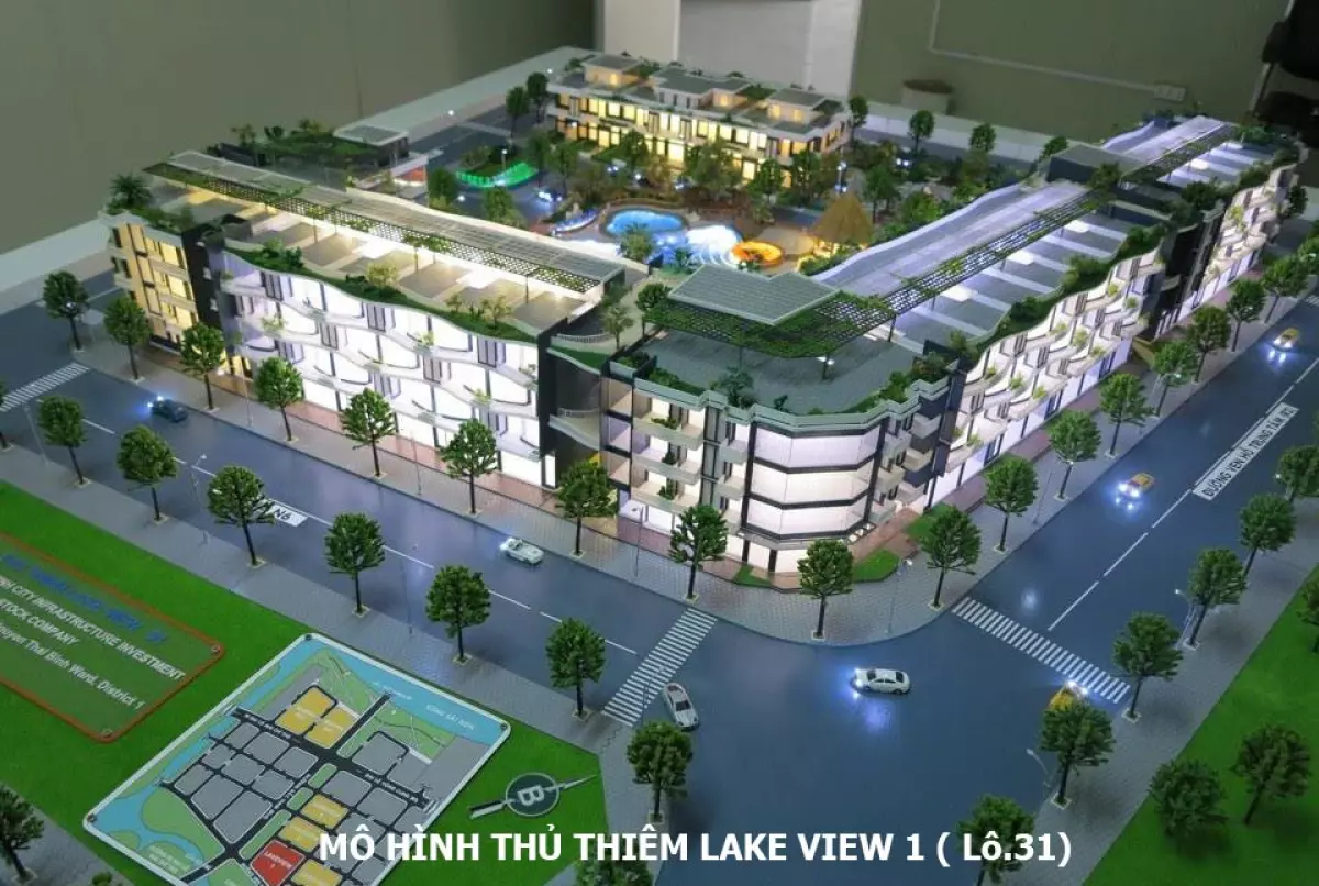 Mô hình dự án Thủ Thiêm Lake View lô 3.1