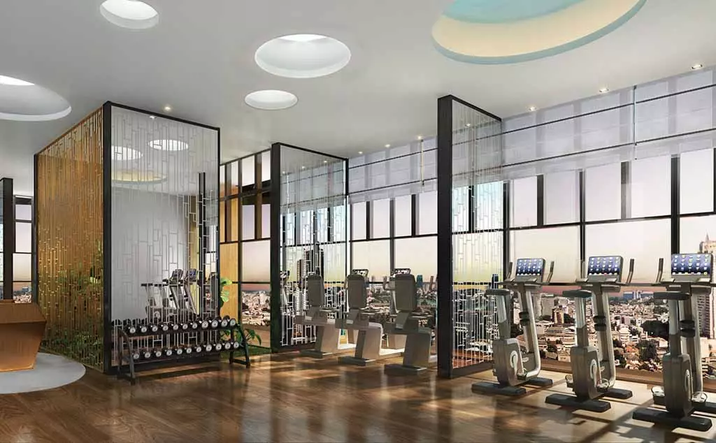 Phòng gym tại Heritage West Lake