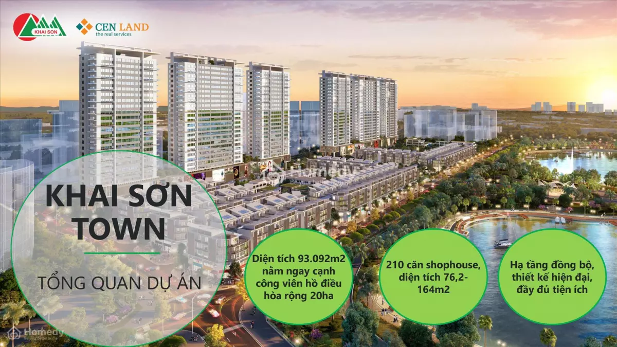 Bán Nhà phố thương mại Shophouse Khai Sơn Town năm 2023