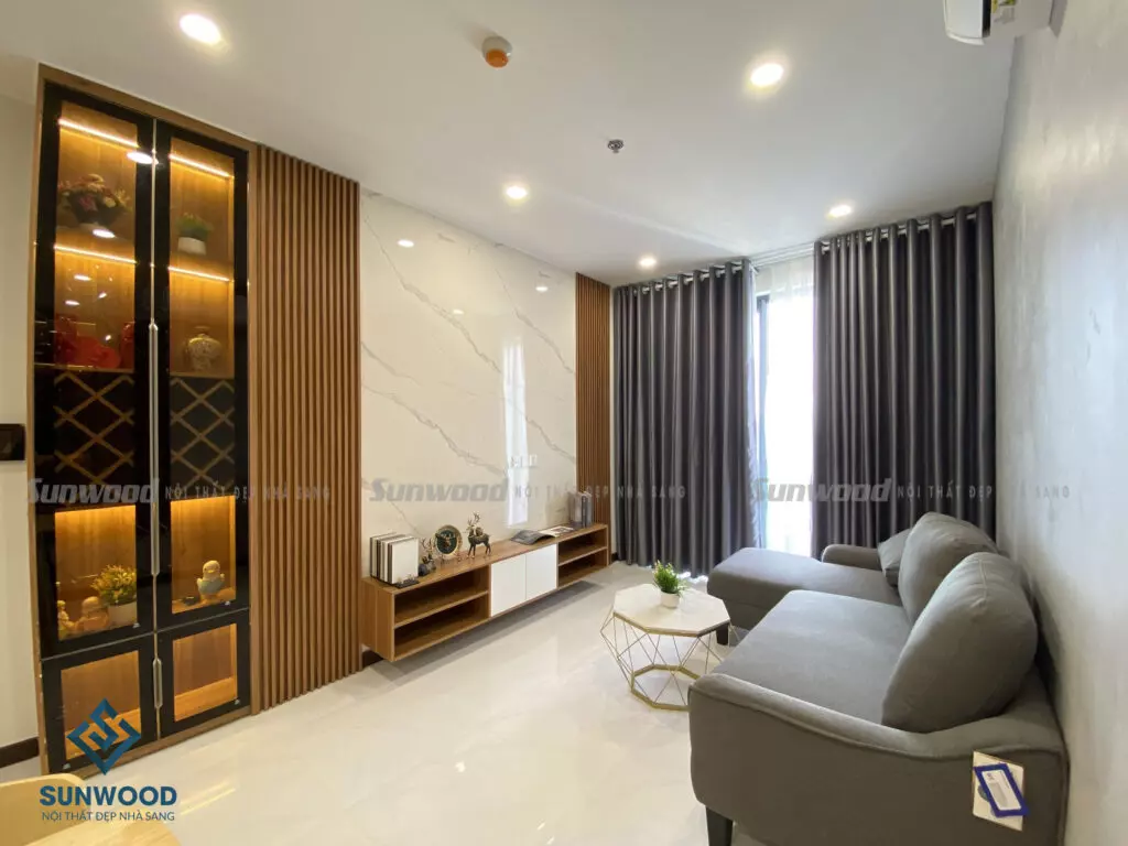 Hoàn thiện nội thất chung cư- căn hộ Sky view 90m2 đẹp