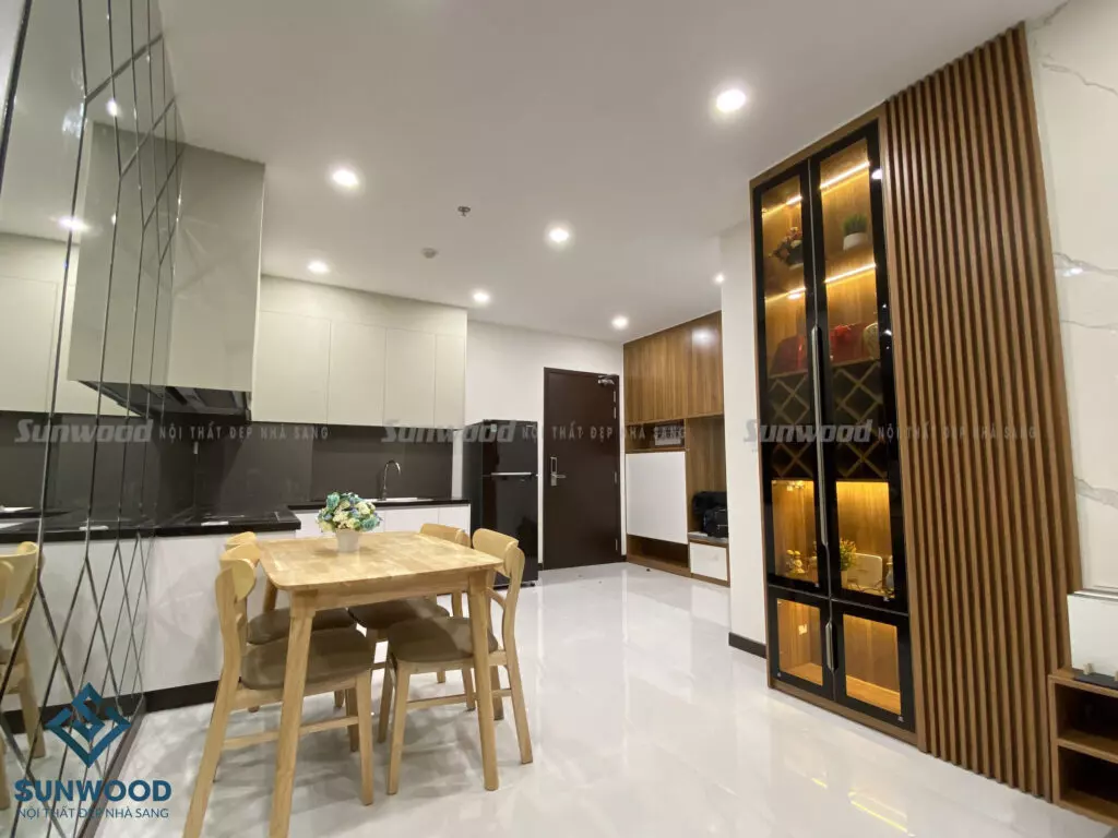 Hoàn thiện nội thất chung cư- căn hộ Sky view 90m2 đẹp