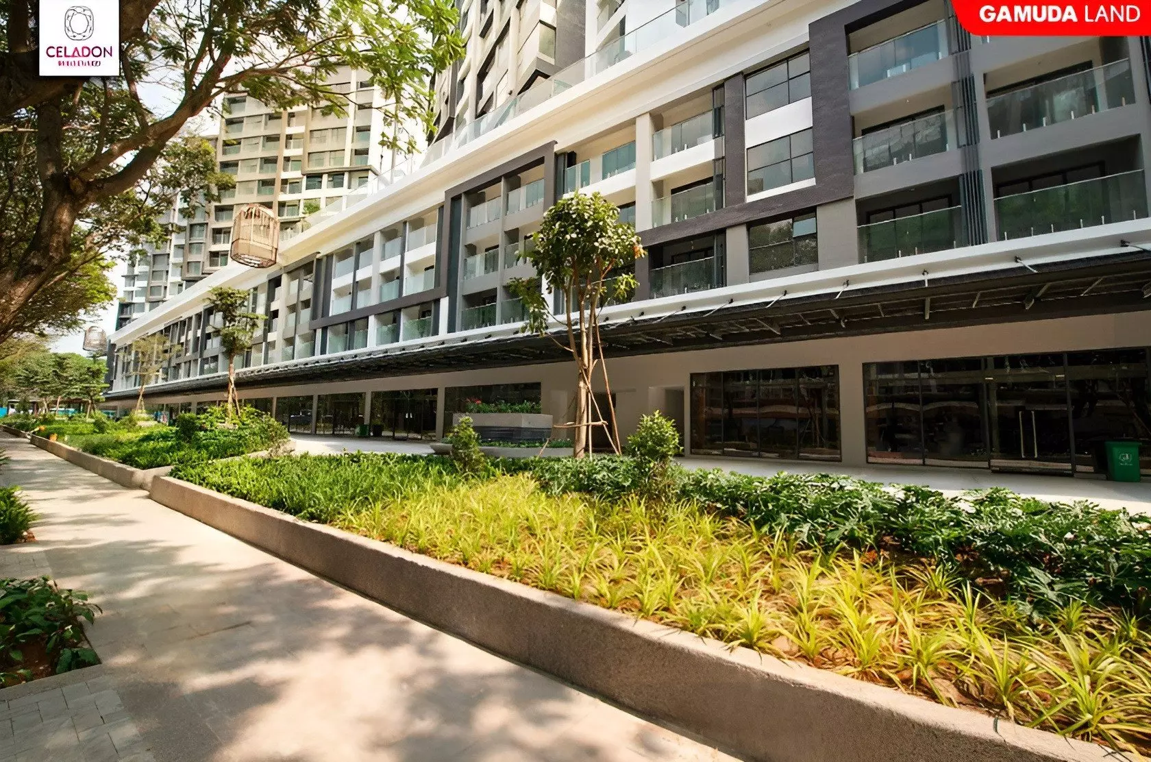 Shophouse 2 tầng tại Celadon Boulevard được thiết kế với nhiều tiện ích