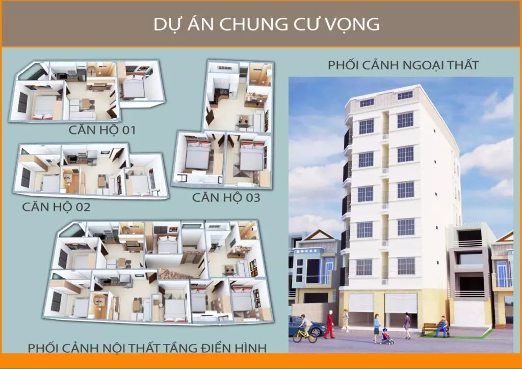 Mặt bằng Chung cư Phố Vọng