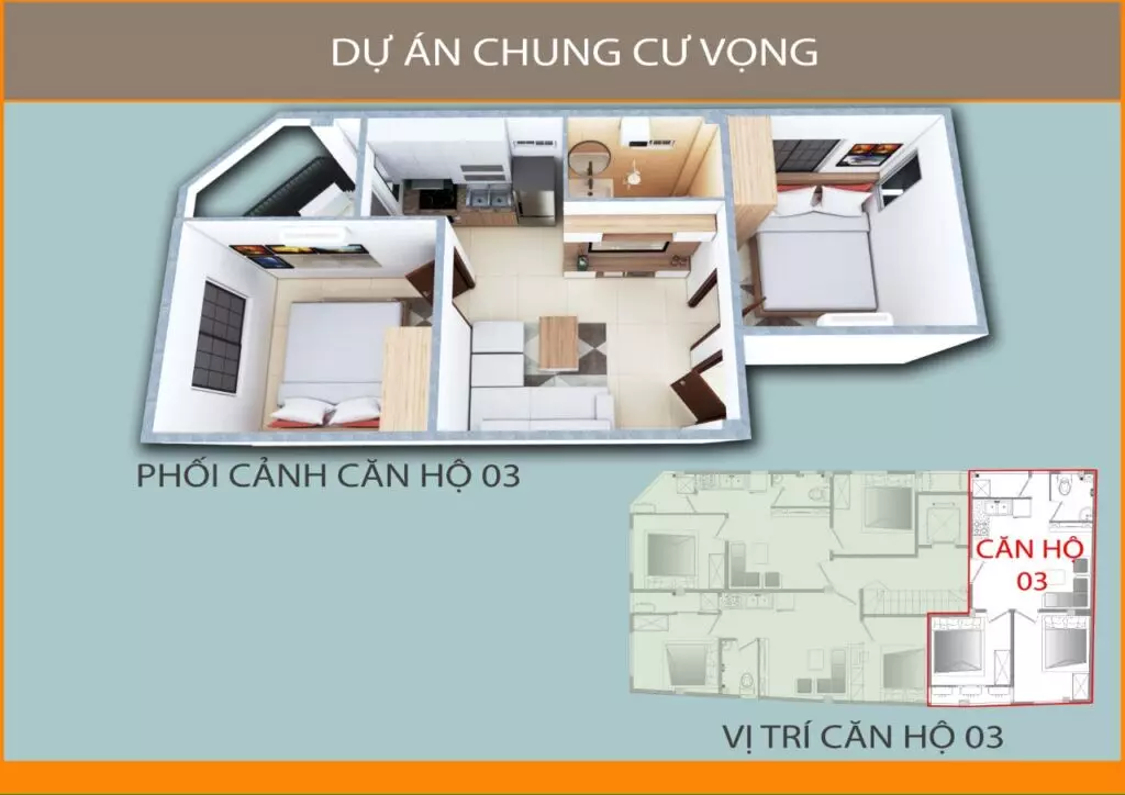 Mặt bằng Chung cư Phố Vọng