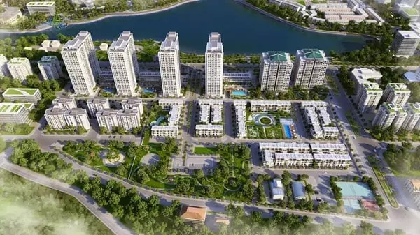 Phối cảnh tổng thể của dự án Green Bay Village