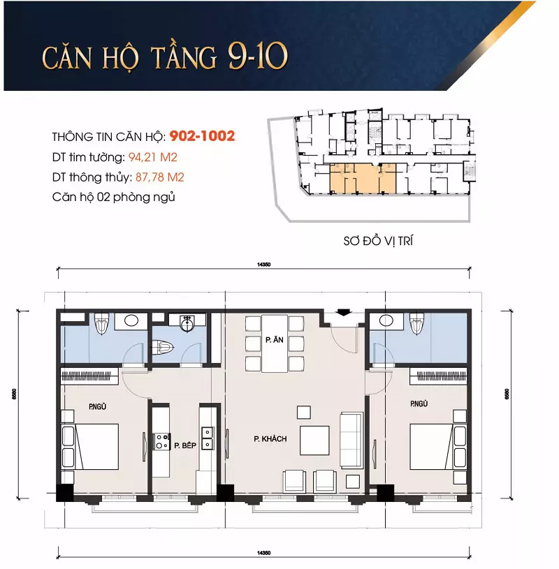 Thiết kế căn hộ tầng 8 T Place Lý Thường Kiệt