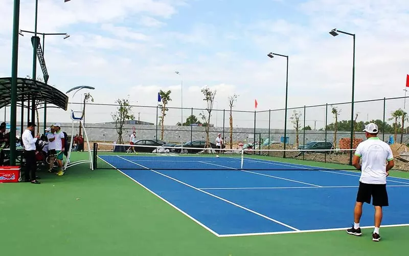 Sân tennis tại dự án khu dân cư