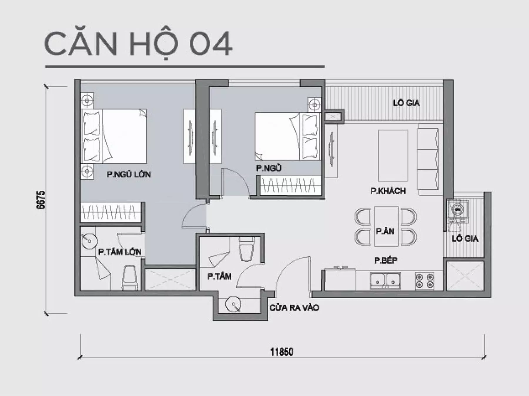 Mặt bằng căn hộ số 09 Park 1 Vinhomes Central Park