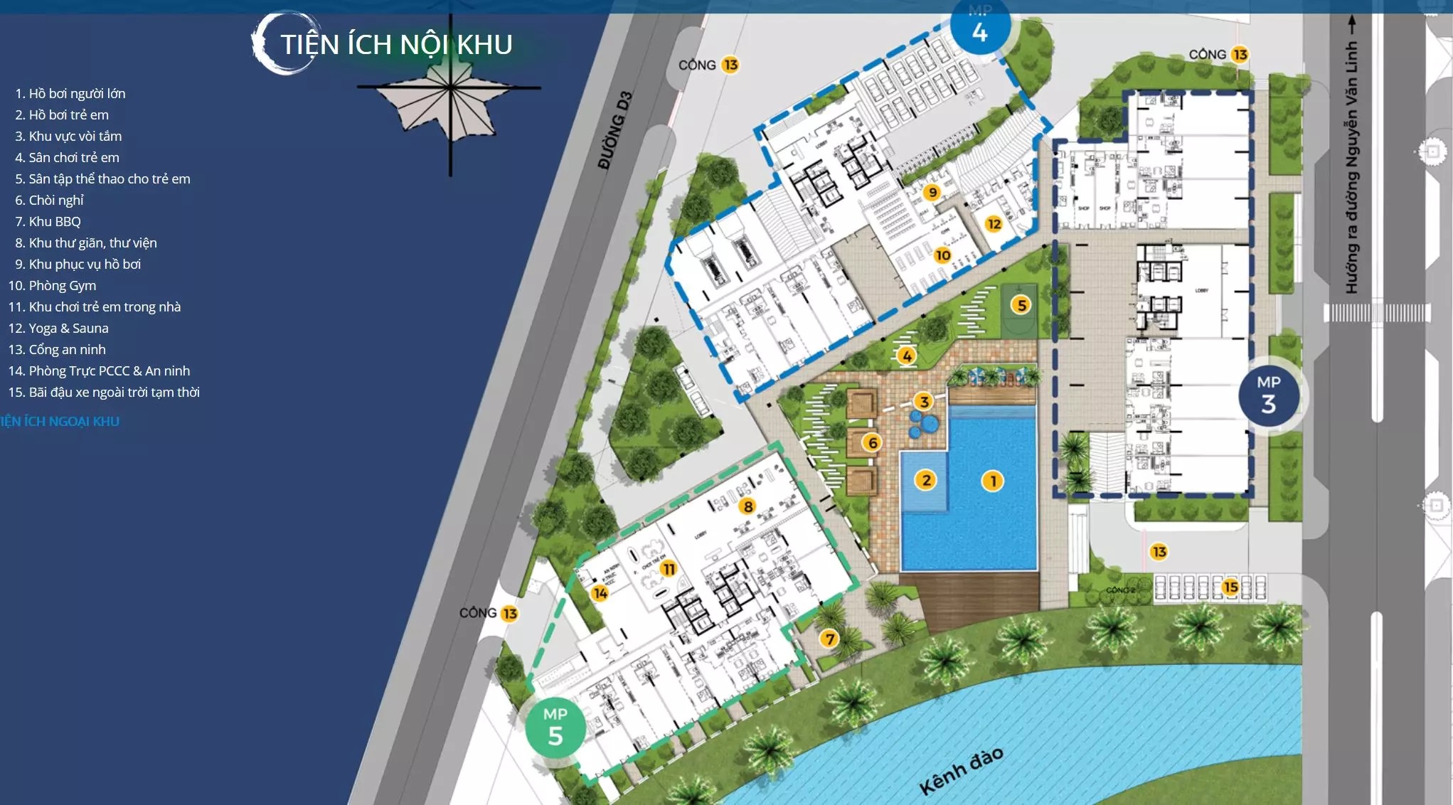 Tiện ích nội khu Mizuki Park giai đoạn 1 - Hồ bơi