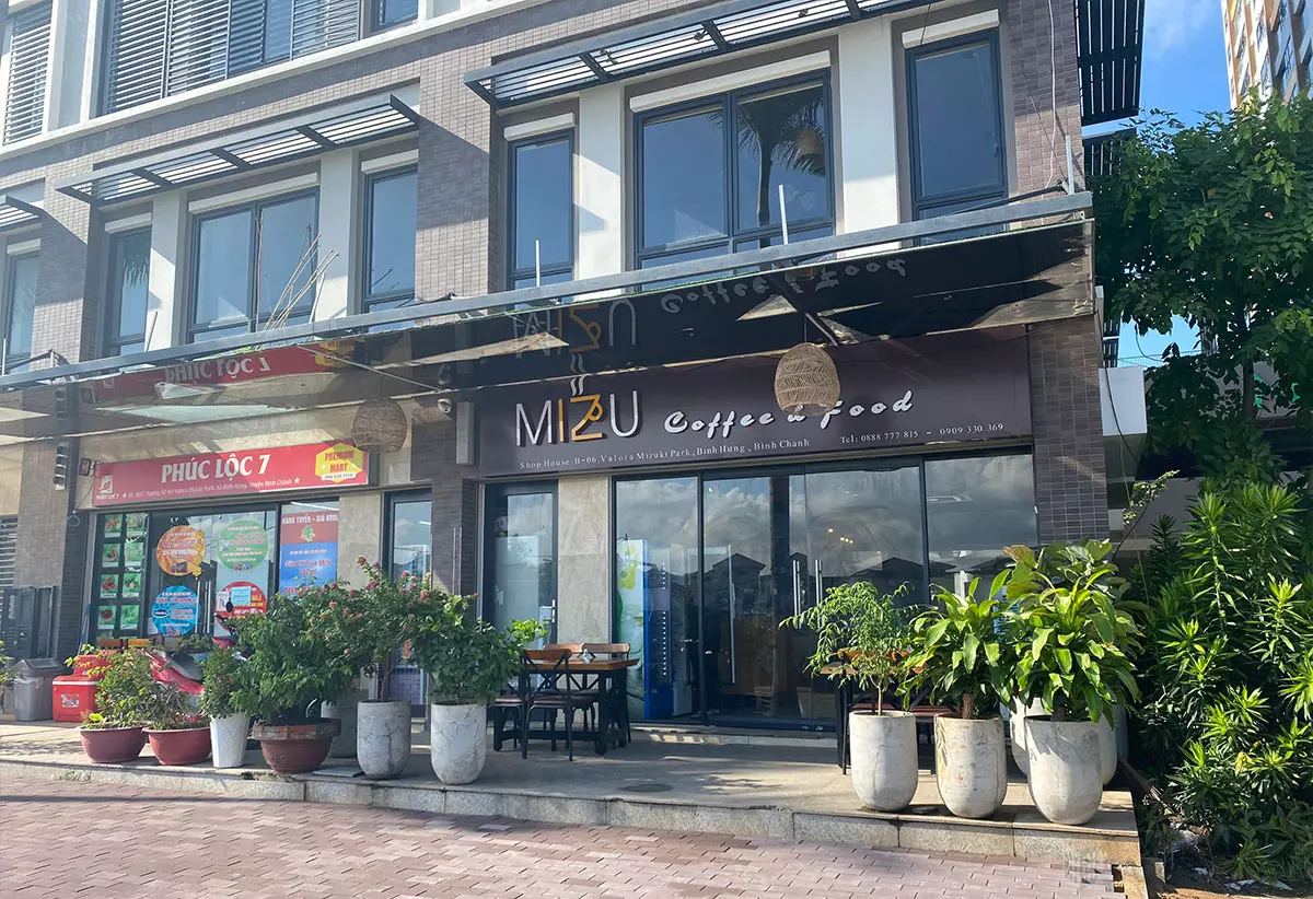 Hình ảnh thực tế shophouse 2 mặt tiền Mizuki Park