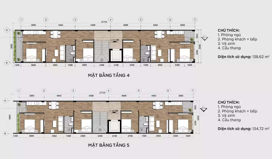 Thiết kế Nhà phố Ven sông để ở Nam Hòa Xuân