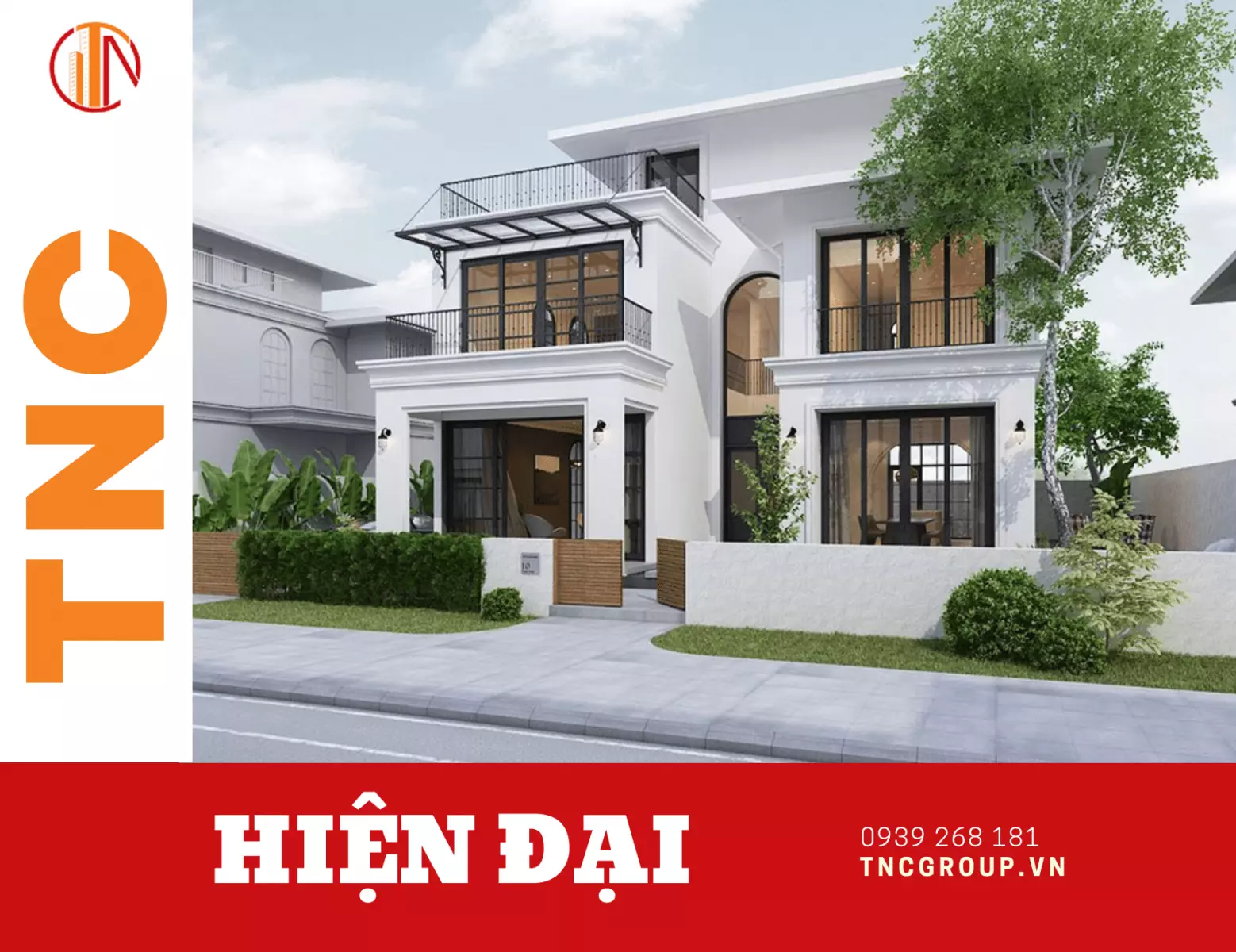 Biệt thự mini 2 tầng 70m2 hiện đại