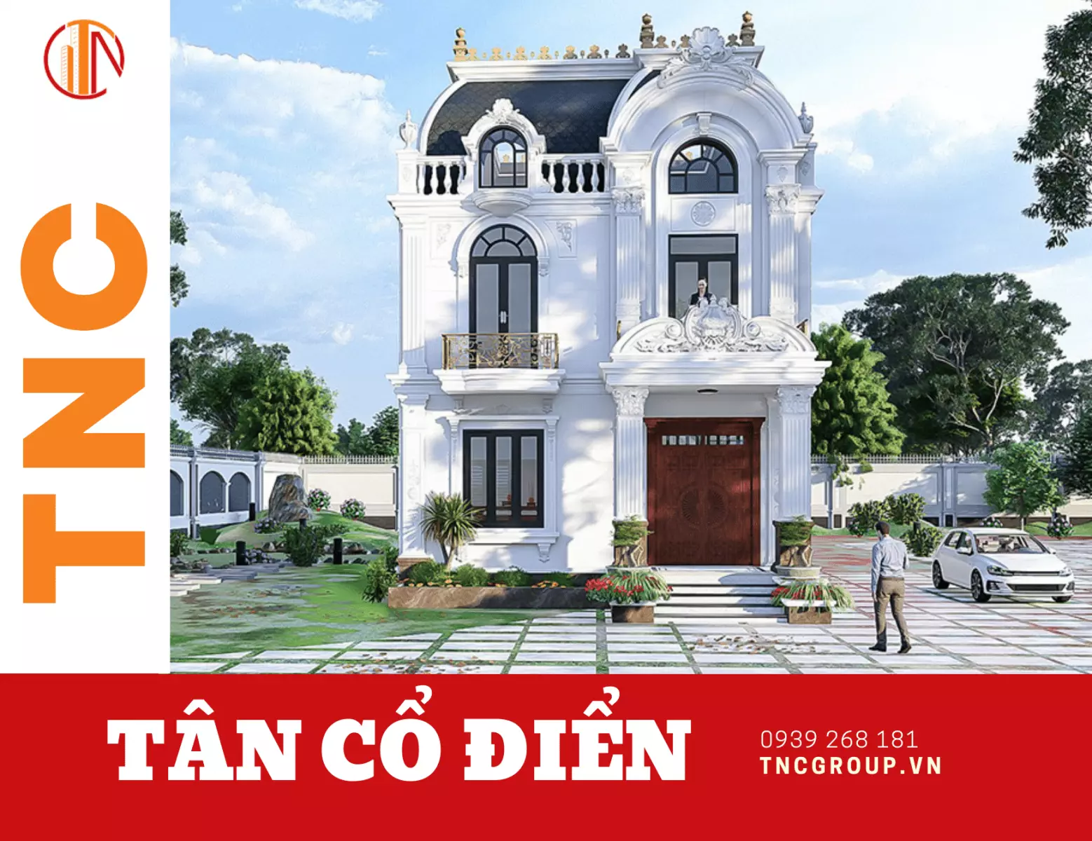 Biệt thự mini 2 tầng 70m2 tân cổ điển 1 tỷ